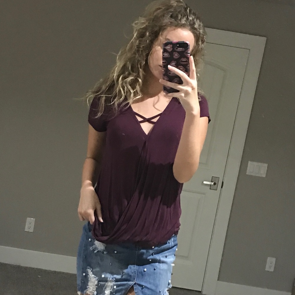Maroon blouse